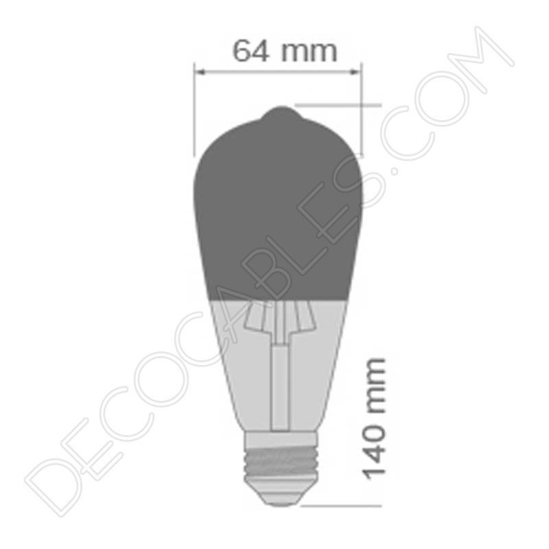 Bombilla pebetero filamento led reflectora con cúpula espejo Bombilla pebetero filamento led reflectora con cúpula espejo