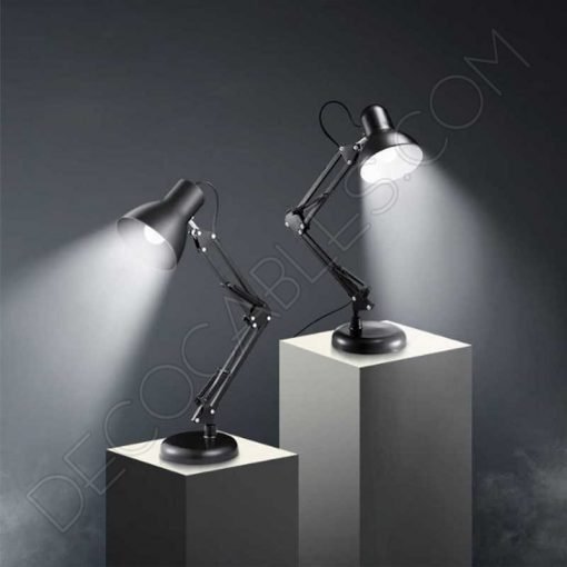 Lámpara flexo de escritorio articulada Antígona (Negro y Cobre) 3 Flexo de escritorio articulable Antígona color negro