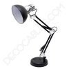 Lámpara flexo de escritorio articulada Antígona (Negro y Cromo) 8 Flexo de escritorio articulable Antígona color negro y cromo