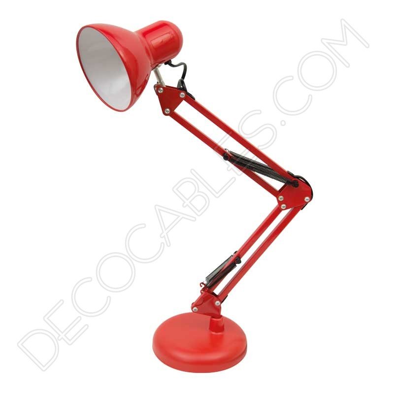 Flexo de escritorio articulable Antígona color rojo Flexo de escritorio articulable Antígona color rojo