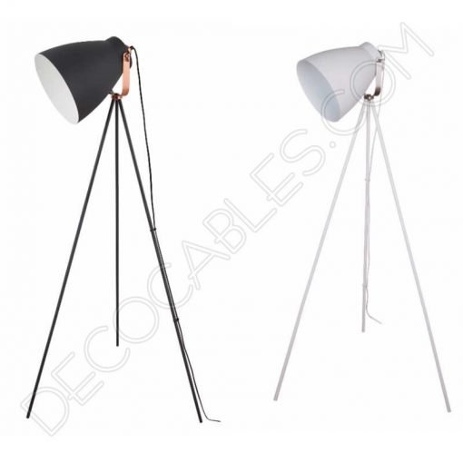 Lámpara de pie modelo Trípode negra 4 Lámpara de pie modelo trípode