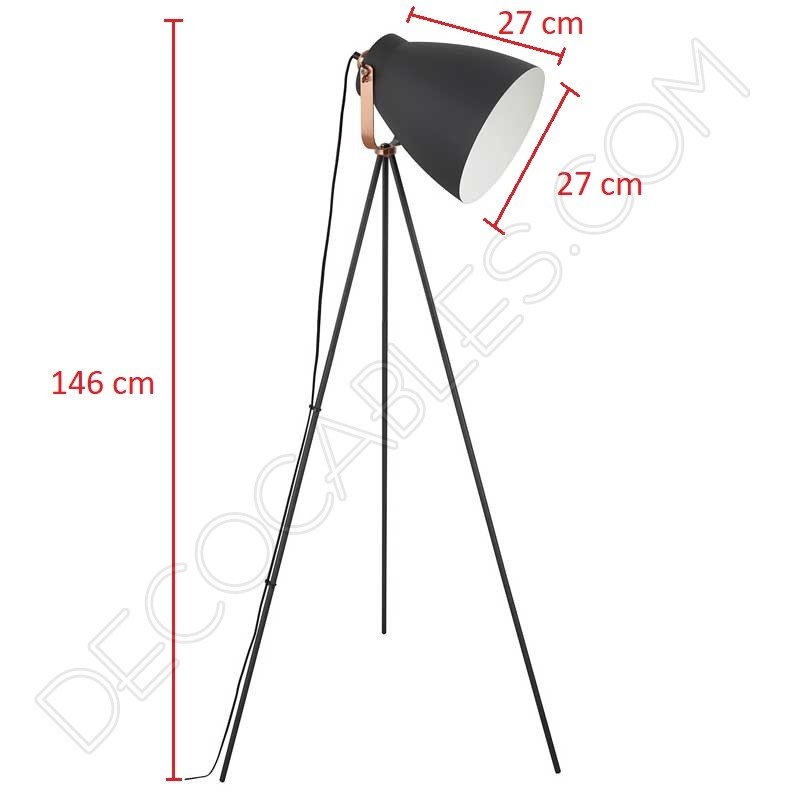 Lámpara de pie modelo trípode Lámpara de pie modelo trípode