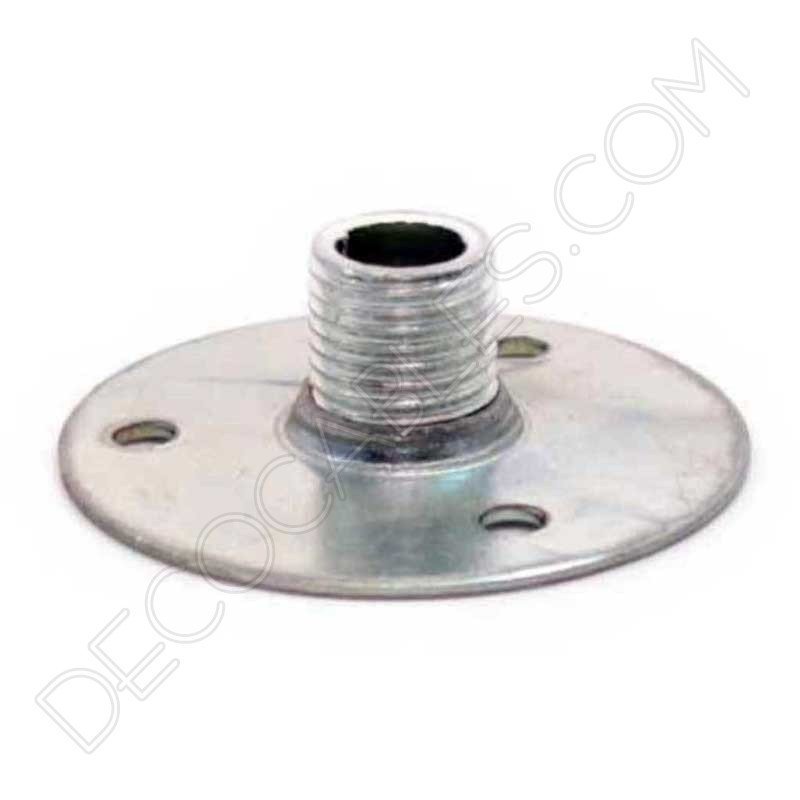 Soporte base con tubo roscado para portalámparas Soporte base con tubo roscado para portalámparas