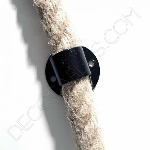 Sujeción metálica de techo para cable soga de 20mm 2 Sujeción de techo para cable eléctrico de soga de 20mm