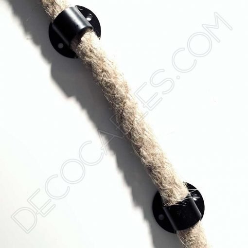 Sujeción metálica de techo para cable soga de 20mm 3 Sujeción de techo para cable eléctrico de soga de 20mm