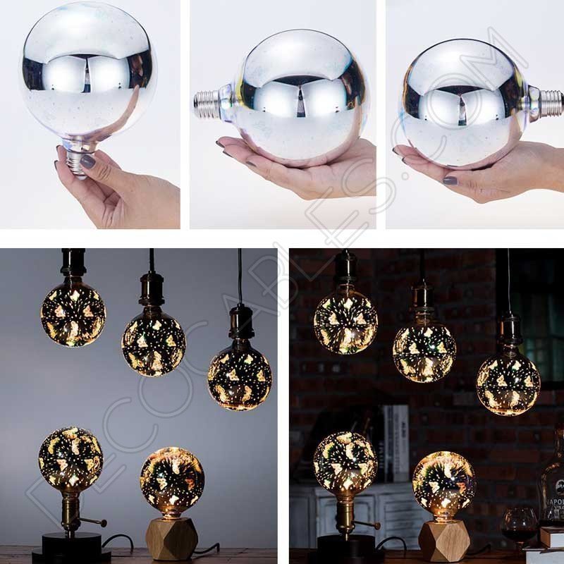 Bombilla globo Led modelo mariposa 3D 4W E27 G125 Bombilla globo Led modelo mariposa 3D 4W E27 G125