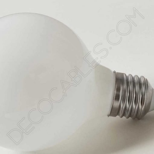 Bombilla led globo cristal blanco mate luz cálida 5 Bombilla globo led esfera cristal blanco mate E27