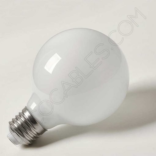 Bombilla led globo cristal blanco mate luz cálida 4 Bombilla globo led esfera cristal blanco mate E27