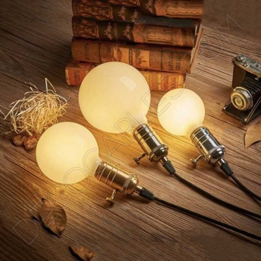 Bombilla globo led esfera cristal blanco mate E27