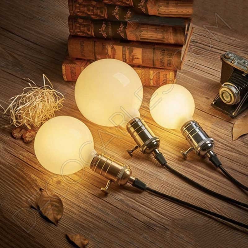 Bombilla globo led esfera cristal blanco mate E27 Bombilla globo led esfera cristal blanco mate E27
