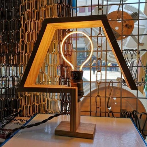 Bombilla filamento led globo serie Art Geométrica 3 Bombilla de filamento LED serie Art Geométrica E27 cálida