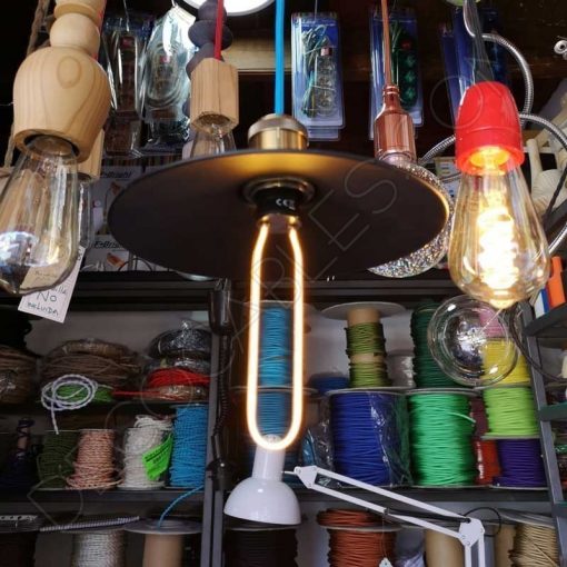 Bombilla filamento led tubular serie Art Geométrica 2 Bombilla de filamento LED serie Art Geométrica E27 cálida