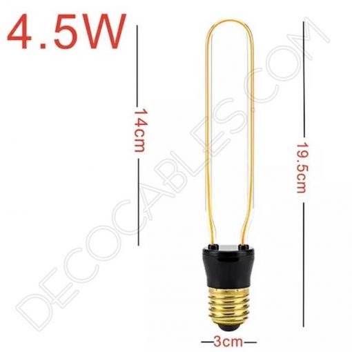 Bombilla filamento led tubular serie Art Geométrica 4 Bombilla de filamento LED serie Art Geométrica E27 cálida