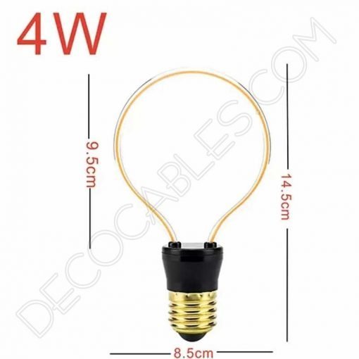 Bombilla filamento led globo serie Art Geométrica 5 Bombilla de filamento LED serie Art Geométrica E27 cálida