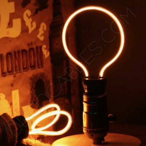 Bombilla filamento led globo serie Art Geométrica 2 Bombilla de filamento LED serie Art Geométrica E27 cálida