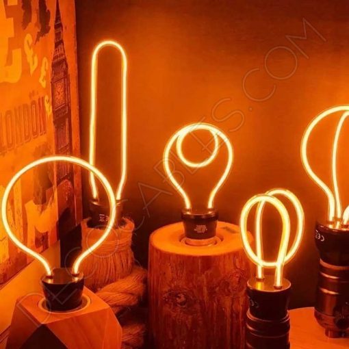 Bombilla filamento led globo serie Art Geométrica 7 Bombilla de filamento LED serie Art Geométrica E27 cálida