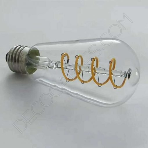 Bombilla pebetero filamento Led espiral de colores 11 Bombilla pebetero filamento led espiral luz de colores