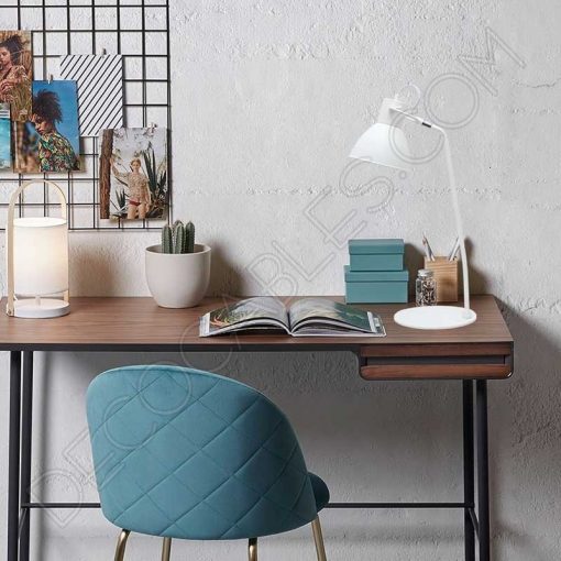 Flexo de estilo nórdico contemporáneo en color blanco modelo Estonia 1xE27