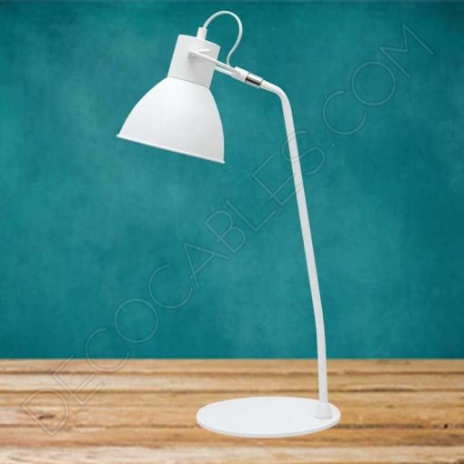 Flexo de estilo nórdico contemporáneo en color blanco modelo Estonia 1xE27