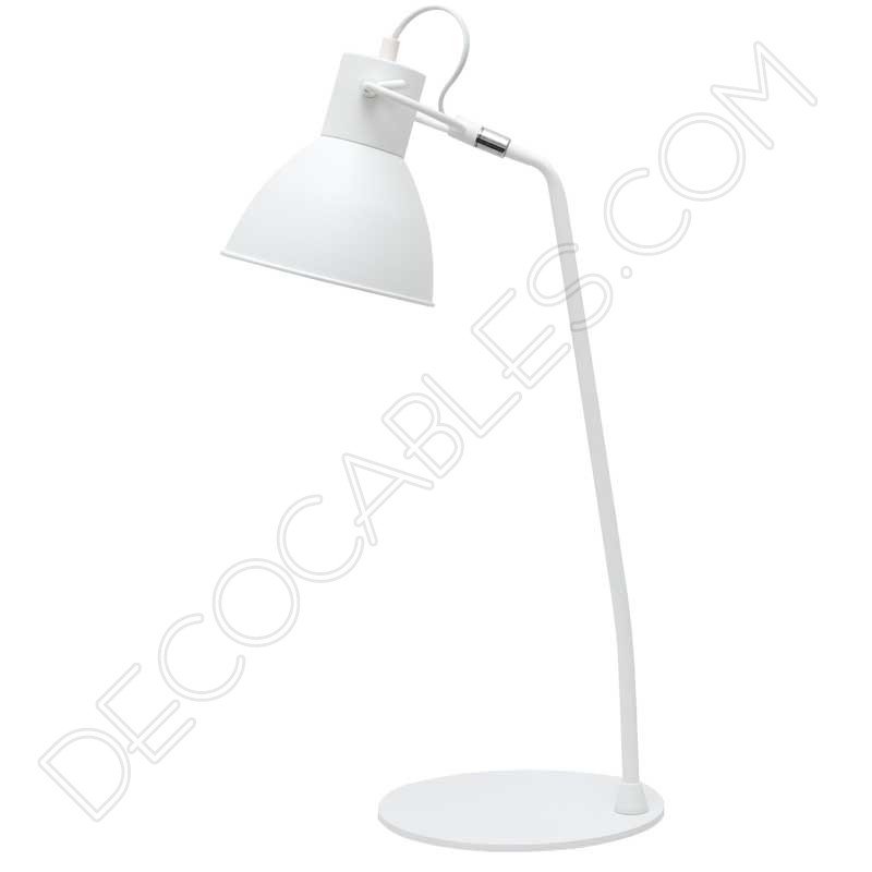 Flexo de estilo nórdico contemporáneo en color blanco modelo Estonia 1xE27 Flexo de estilo nórdico contemporáneo en color blanco modelo Estonia 1xE27