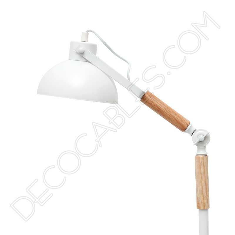 Flexo de estilo nórdico contemporáneo en color blanco modelo Upsala 1xE27 Flexo de estilo nórdico contemporáneo en color blanco modelo Upsala 1xE27