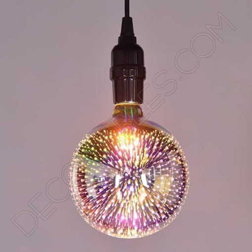 Bombilla led decorativa globo fuegos artificiales 3D 2 Bombilla globo led efecto fuegos artificiales 3D 4W E27