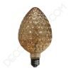 Bombilla filamento led piña cristal ámbar 8 Bombilla decorativa de filamento led modelo piña efecto diamante cristal ámbar 4w