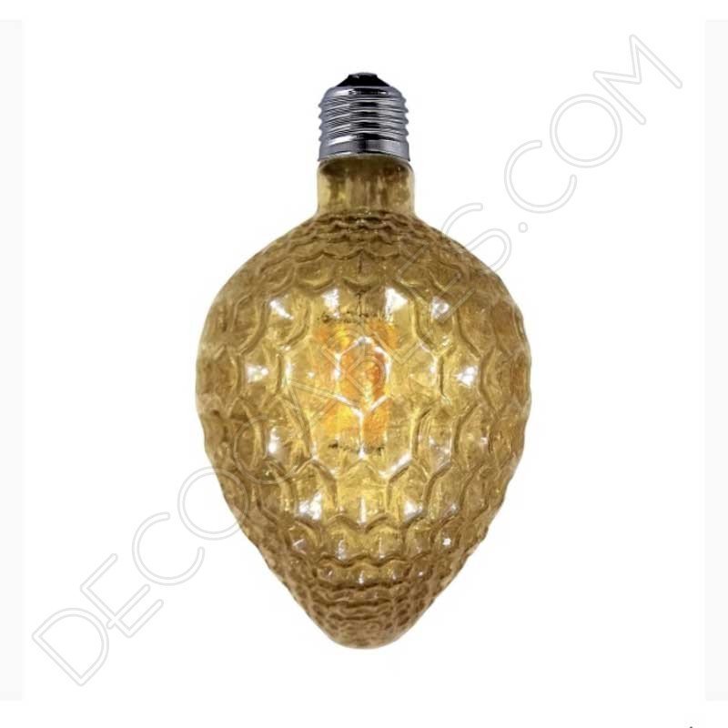 Bombilla decorativa de filamento led modelo piña efecto diamante cristal ámbar 4w Bombilla decorativa de filamento led modelo piña efecto diamante cristal ámbar 4w