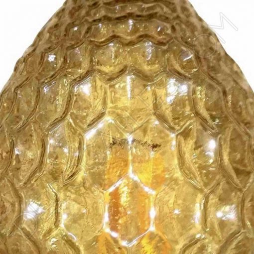 Bombilla filamento led piña cristal ámbar 3 Bombilla decorativa de filamento led modelo piña efecto diamante cristal ámbar 4w