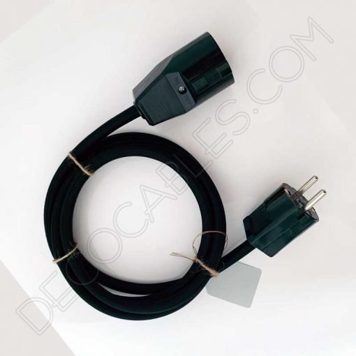 Alargadera con cable textil y toma de tierra 2 Alargadera con cable textil y toma de tierra