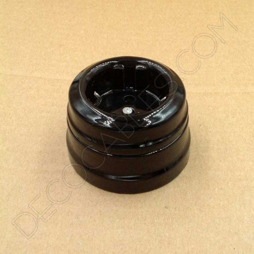 Enchufe de porcelana Vintage con toma de tierra 2 Enchufe de porcelana Vintage con toma de tierra 10