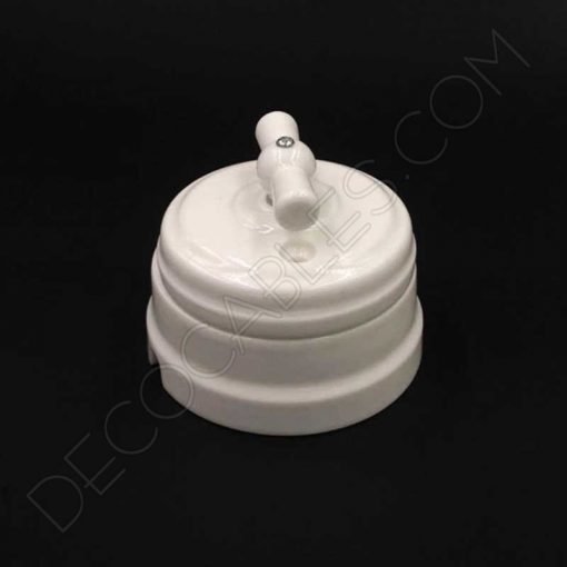 Interruptor de porcelana Vintage 4 Interruptor de porcelana retro estilo vintage