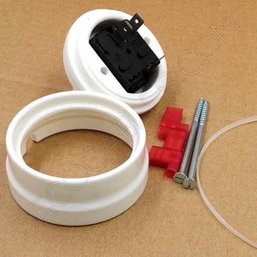 Interruptor de porcelana Vintage 6 Interruptor de porcelana retro estilo vintage