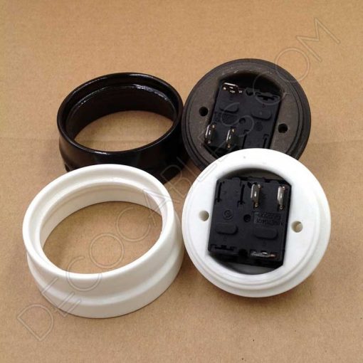 Interruptor de porcelana Vintage 7 Interruptor de porcelana retro estilo vintage