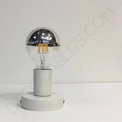 Lámpara zócalo metálica (varios colores) 2 Portalámparas zócalo metálico