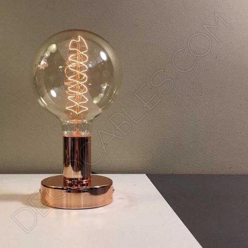 Lámpara zócalo metálica (varios colores) 1 Portalámparas zócalo metálico