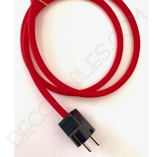 Base múltiple alargadera en negro con cable textil y toma de tierra 2 Base múltiple alargadera con cable textil