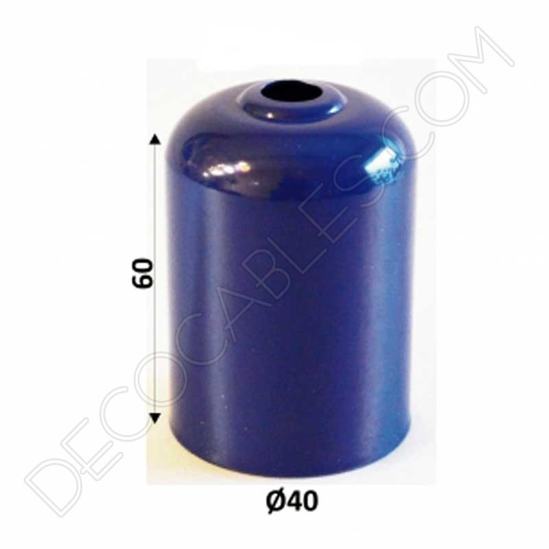 Cubre portalámparas metálico azul Cubre portalámparas metálico azul