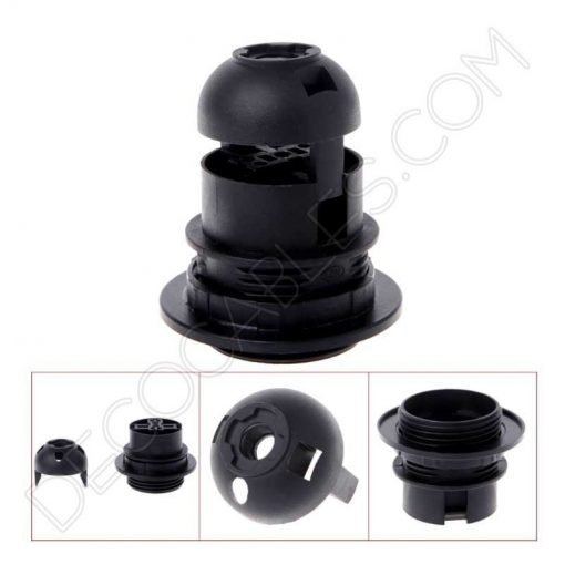 Portalámparas E27 para pantalla con orificio lateral para cable 5 Portalámparas E27 para pantalla con salida lateral para cable