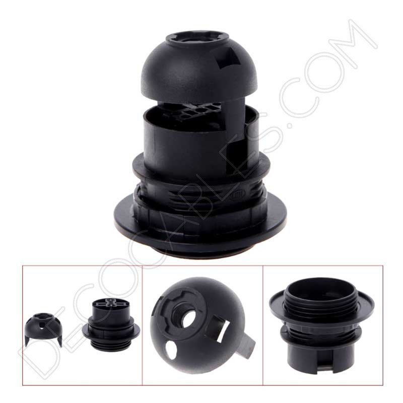 Portalámparas E27 para pantalla con salida lateral para cable Portalámparas E27 para pantalla con salida lateral para cable