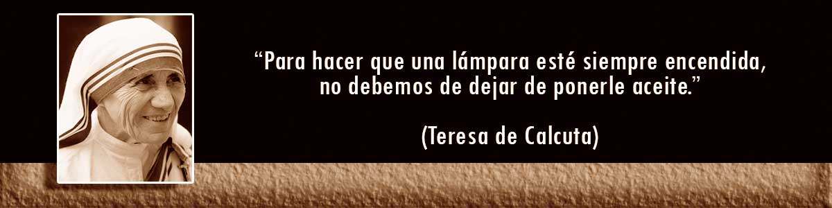 Teresa de Calcuta Lámparas Decocables