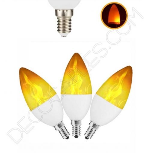Bombilla led vela efecto llama 2 Bombilla vela led efecto llama E14