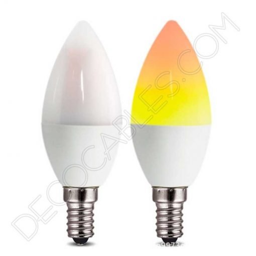 Bombilla led vela efecto llama 5 Bombilla vela led efecto llama E14