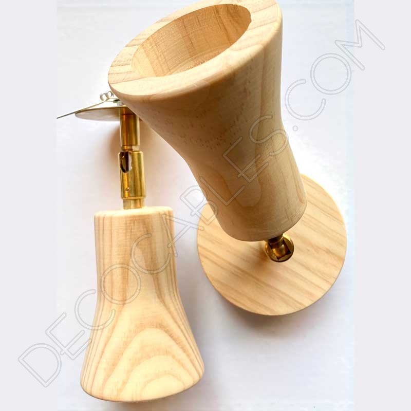 Foco giratorio de madera para empotrar Foco giratorio de madera para empotrar