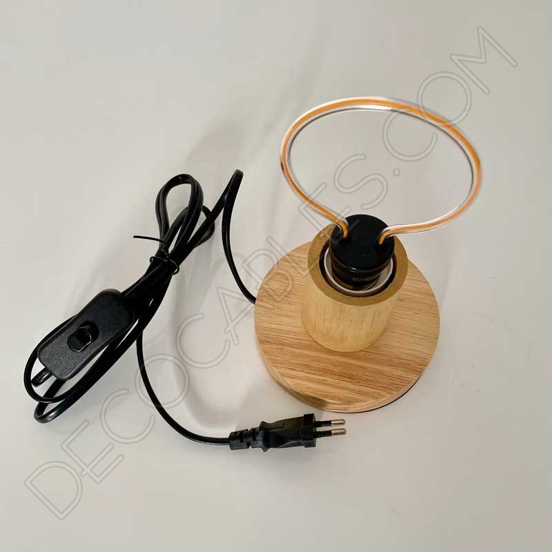 Lámpara base sobremesa madera Lámpara base sobremesa madera