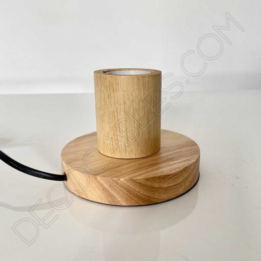 Lámpara base de sobremesa en madera 4 Lámpara base sobremesa madera