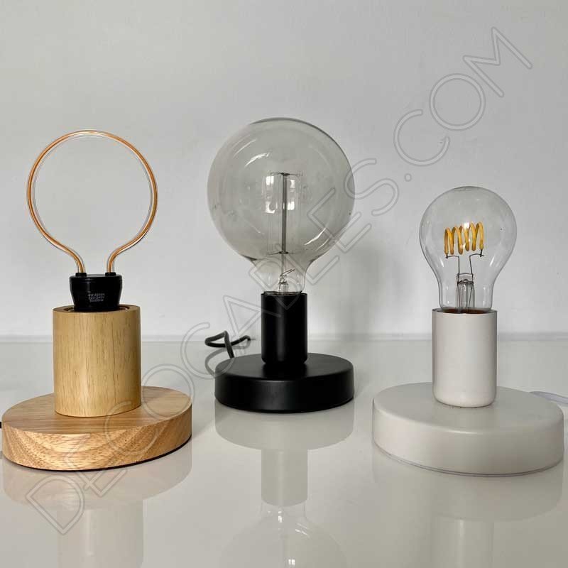 Lámpara base sobremesa metálica Lámpara base sobremesa metálica