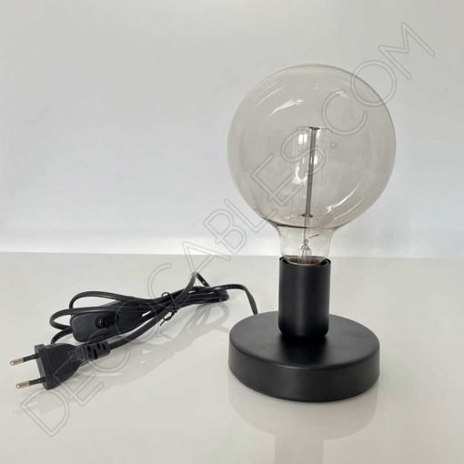 Lámpara base de sobremesa metálica 3 Lámpara base sobremesa metálica