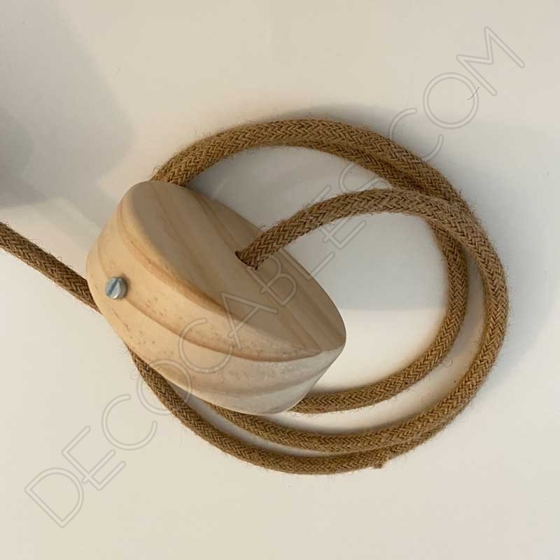 Lámpara colgante de cuerda de cáñamo redonda Lámpara colgante de cuerda de cáñamo redonda