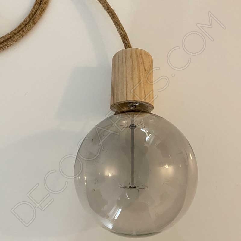 Lámpara colgante de cuerda de cáñamo redonda Lámpara colgante de cuerda de cáñamo redonda